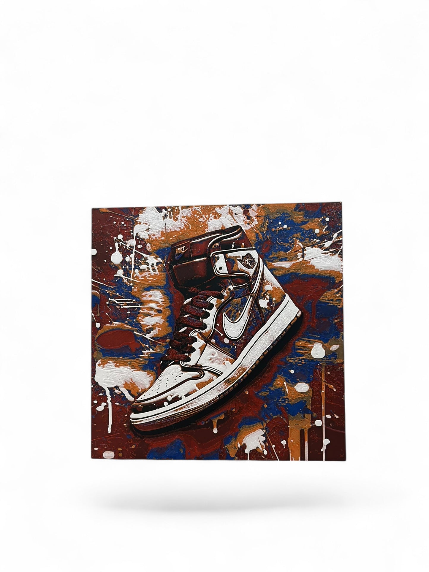 Shoes 2 3D artwork in wood frame