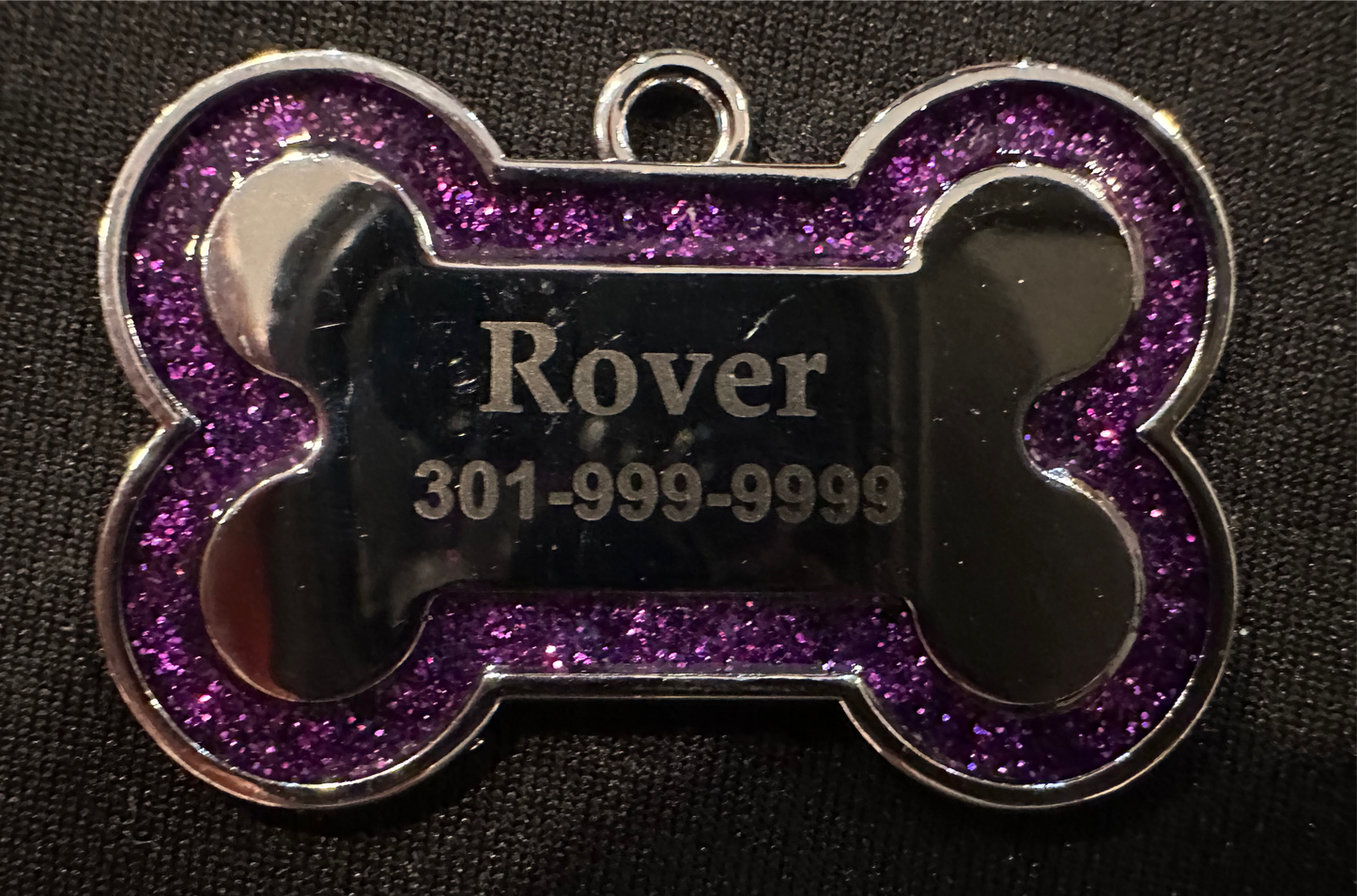 Shiny Dog Bone Keychain