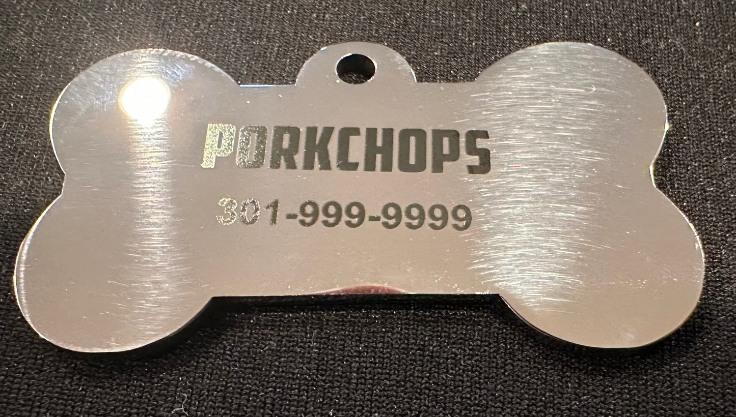 Solid Stainless Bone Charm
