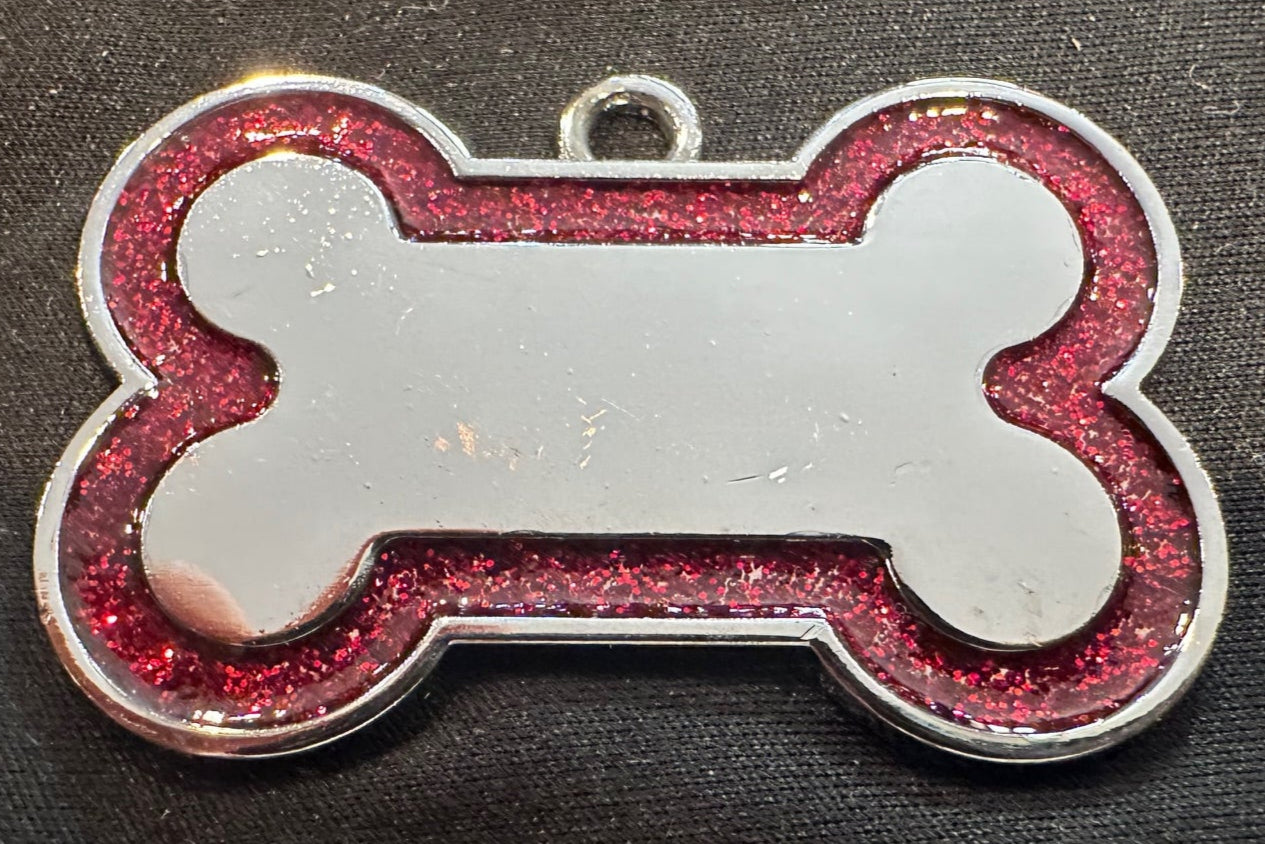Shiny Dog Bone Keychain