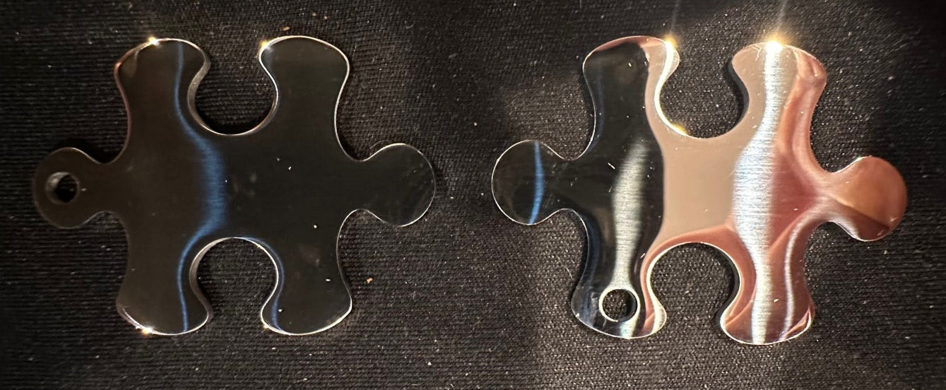 2 Piece Puzzle Necklace Charm