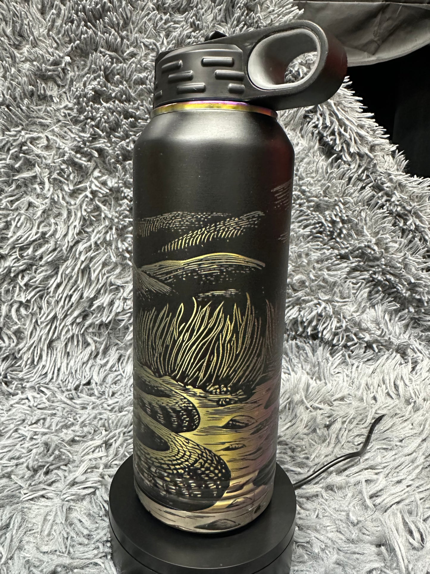 32 oz Stainless Water Bottle Multicolor Prism - Cobra Snake