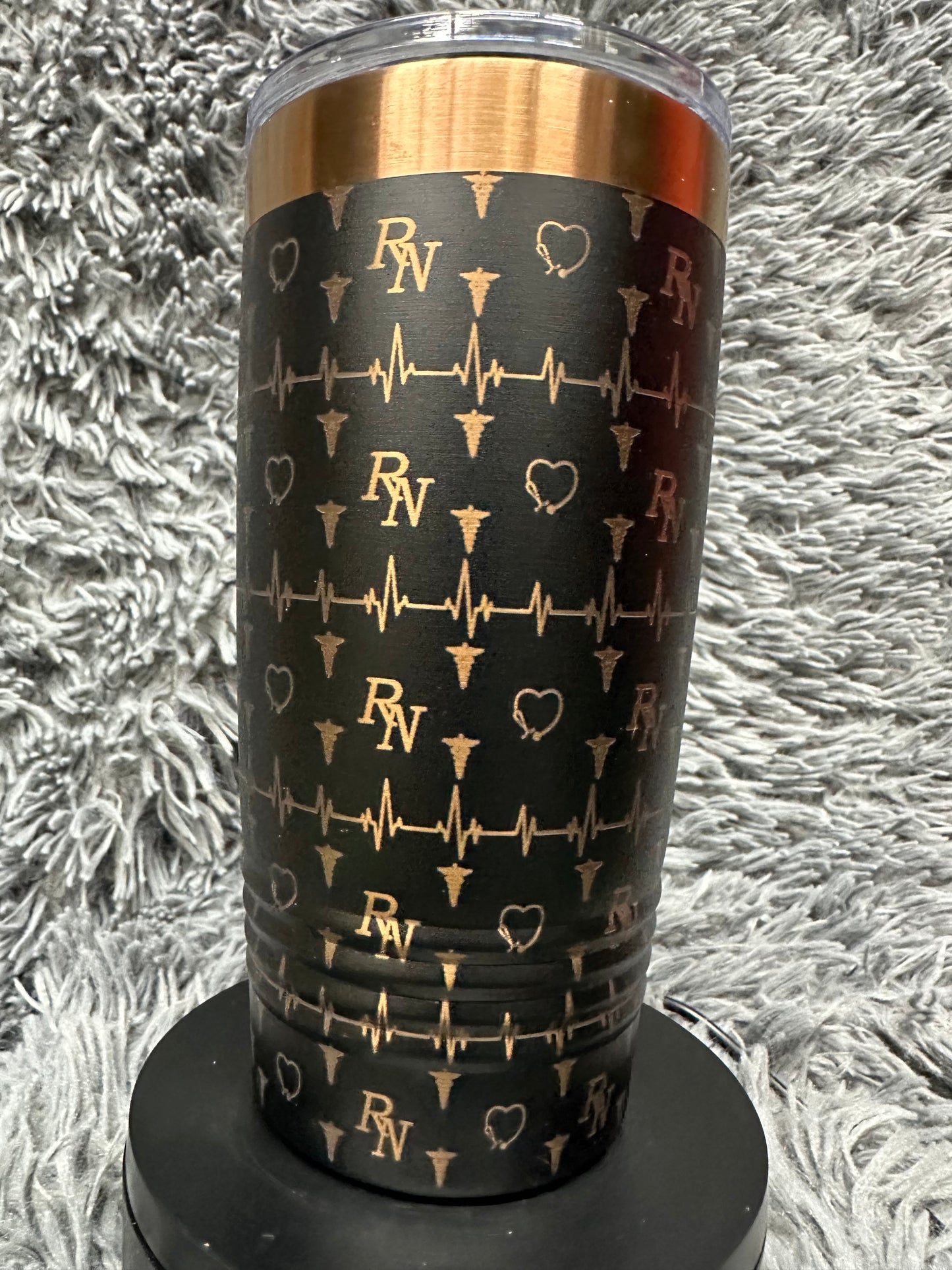 20 oz Tumbler - Rose Gold - Nurse