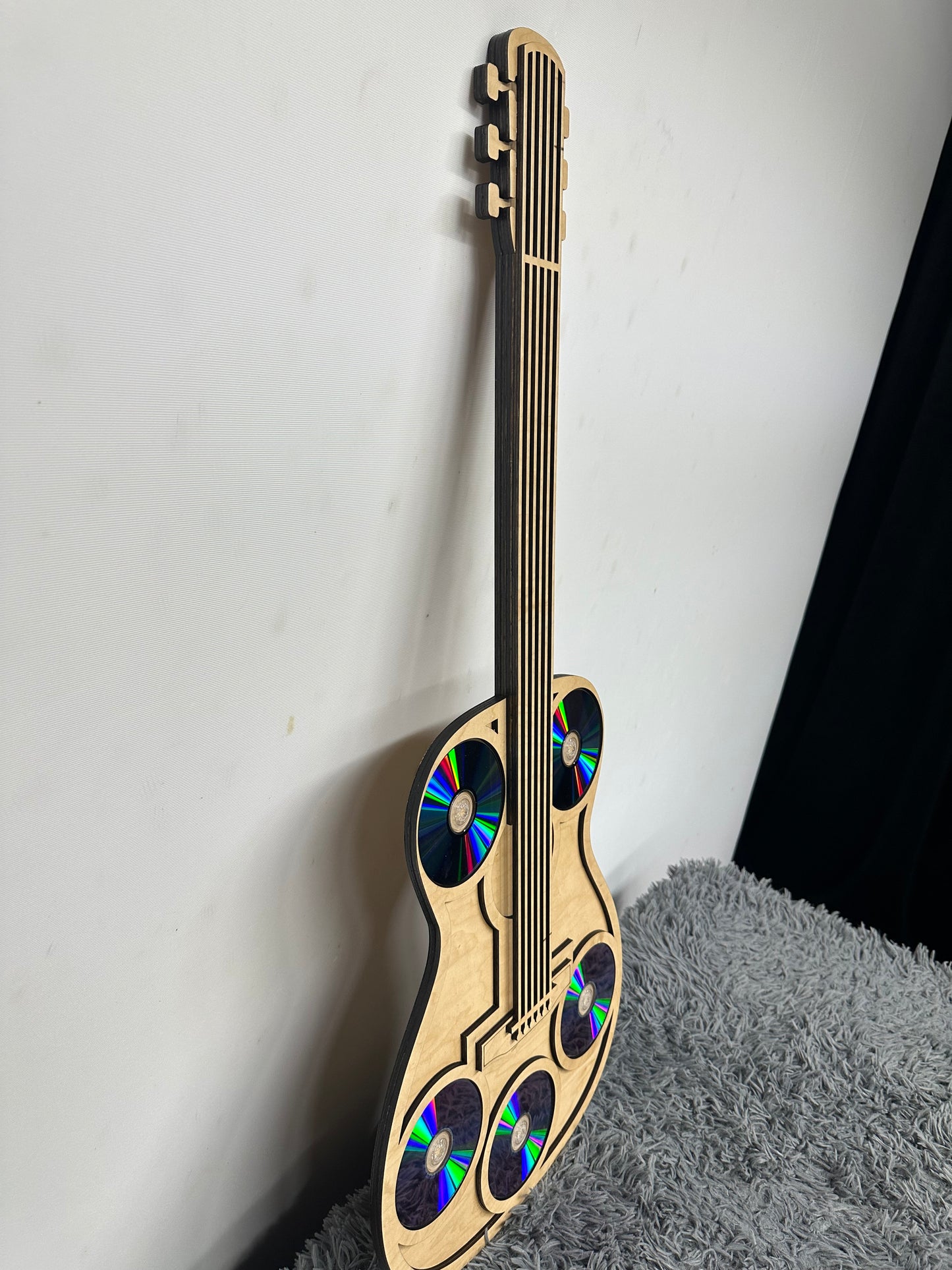 42” guitar wood CD display wall art