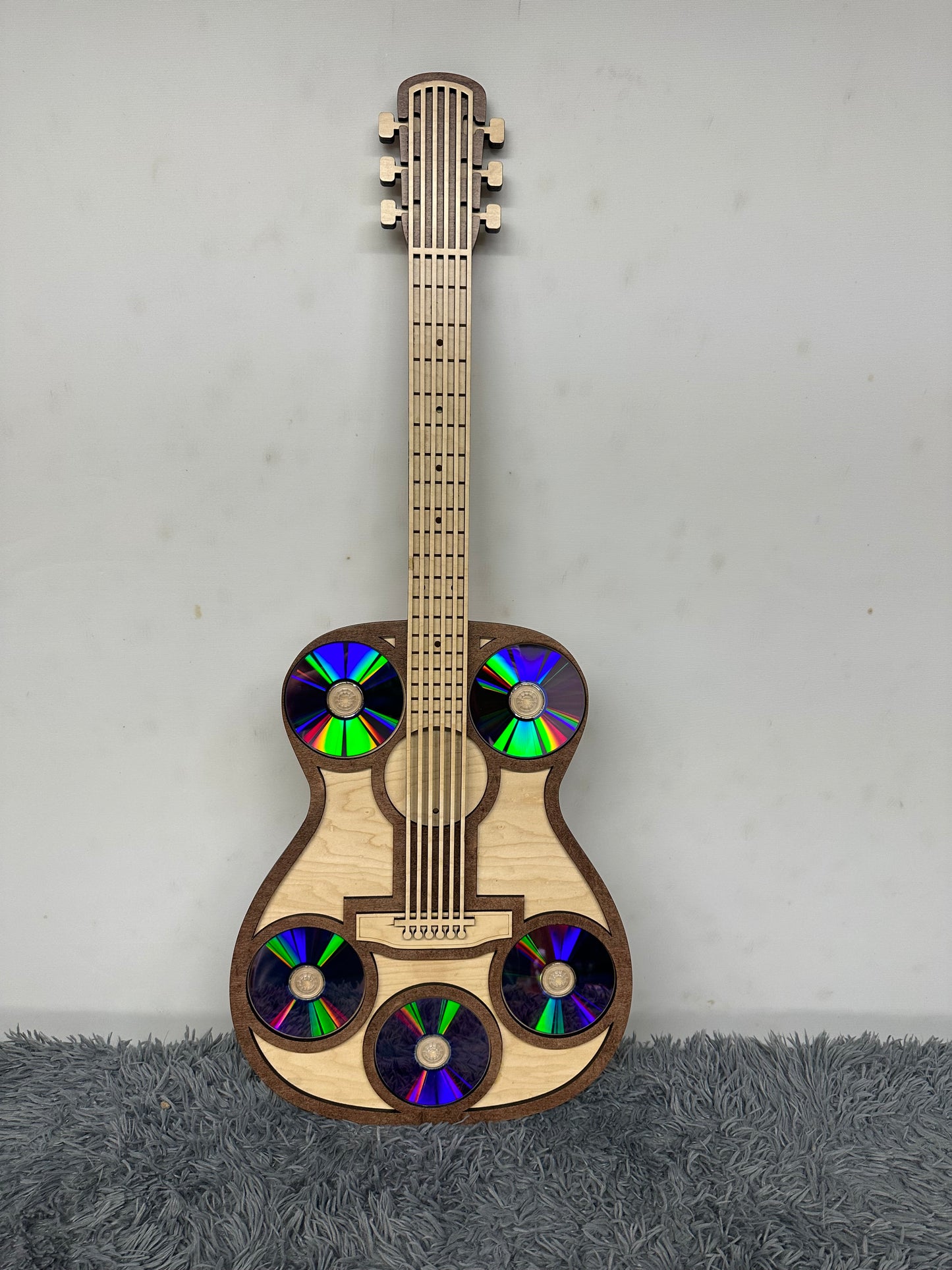 42” guitar wood CD display wall art