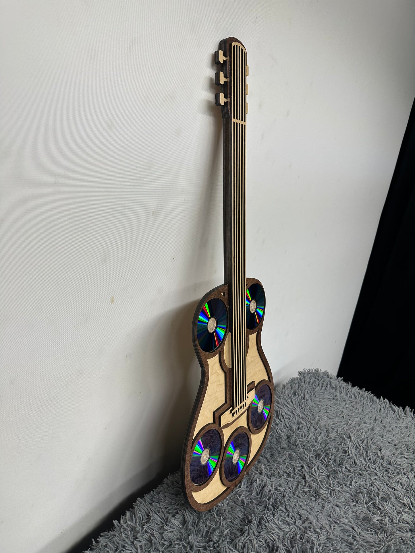 42” guitar wood CD display wall art