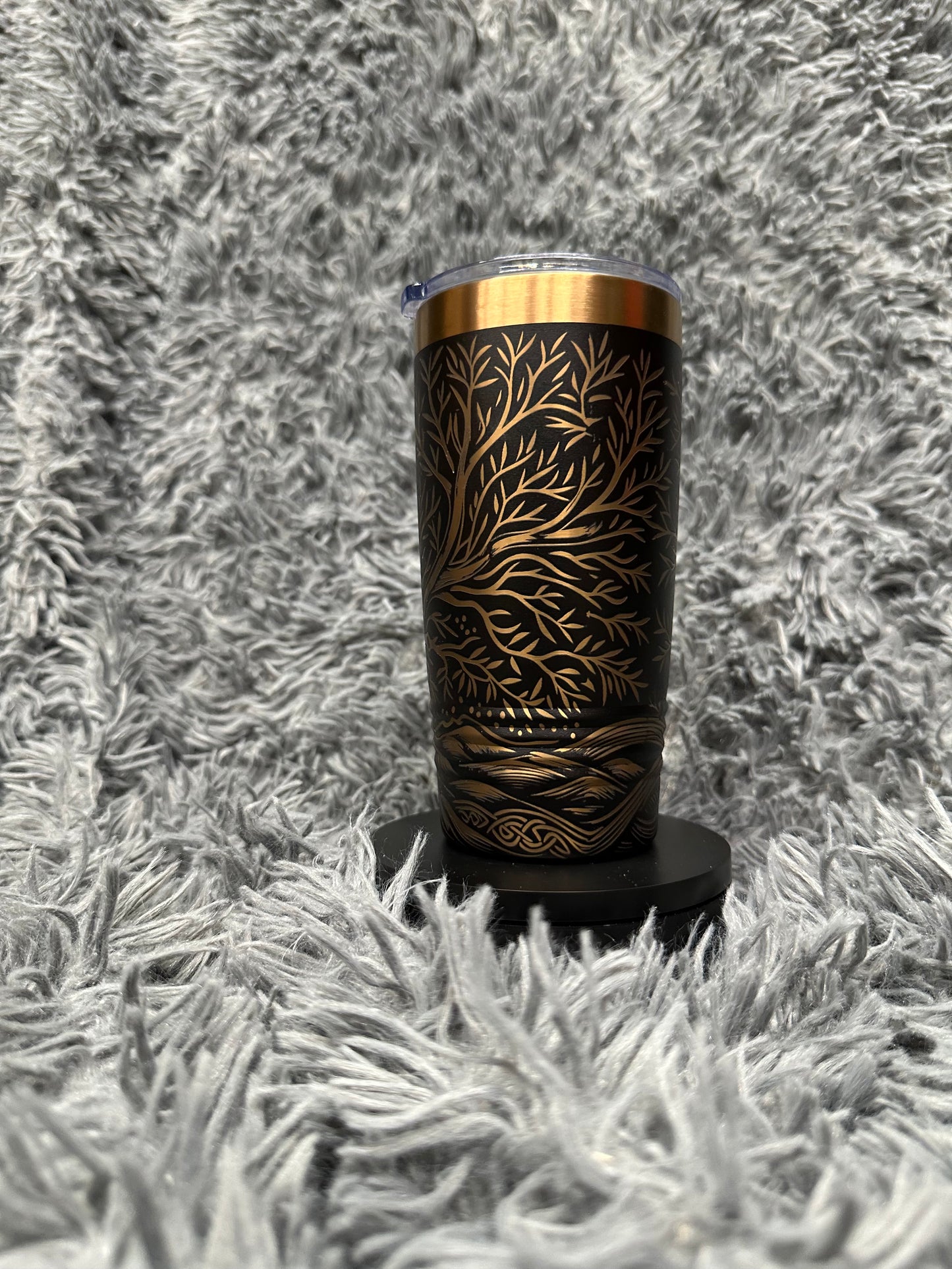 20 oz Tumbler - Rose Gold Celtic Tree