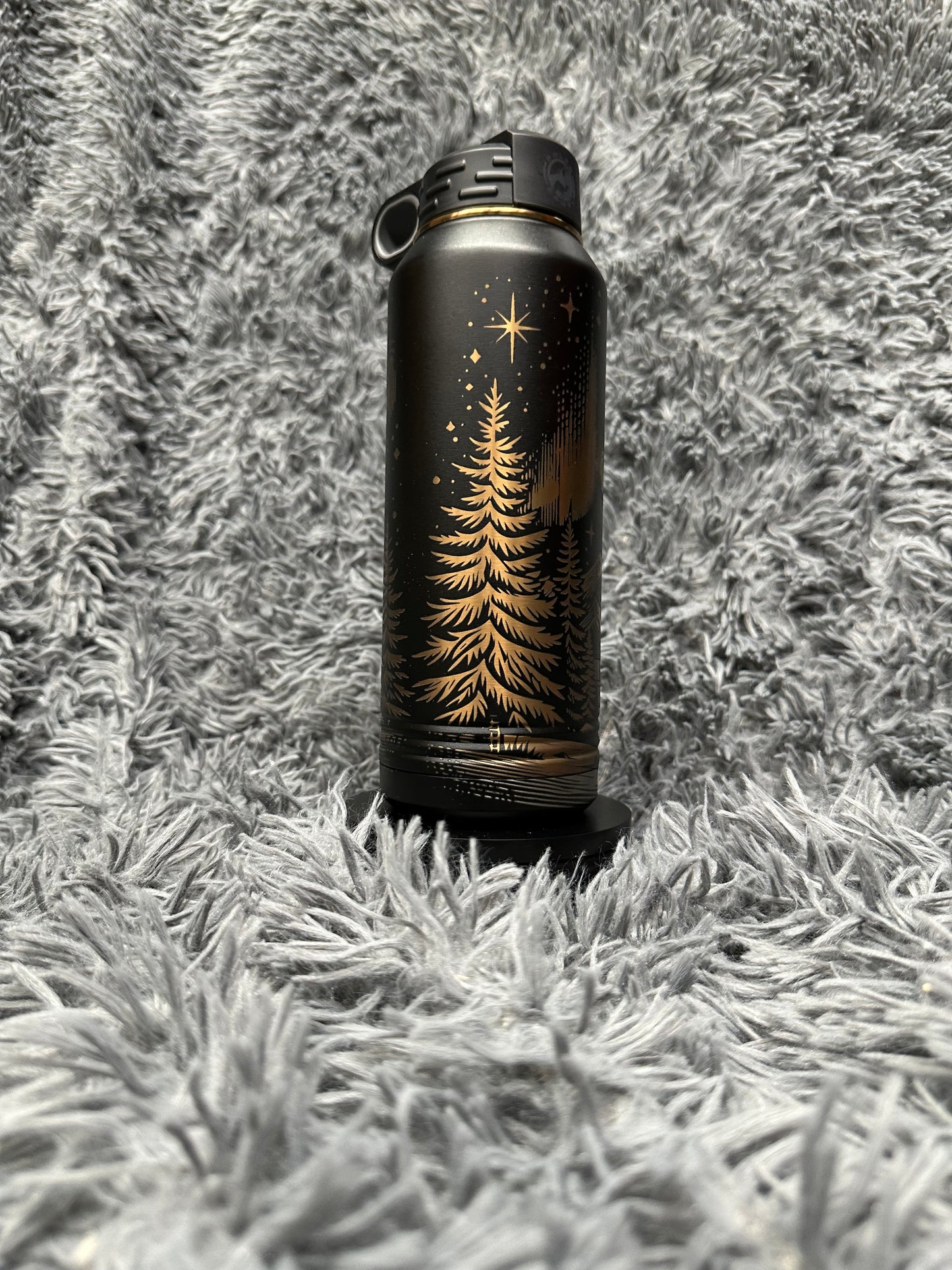 32 oz Stainless Water Bottle Rose Gold - Northern Lights
