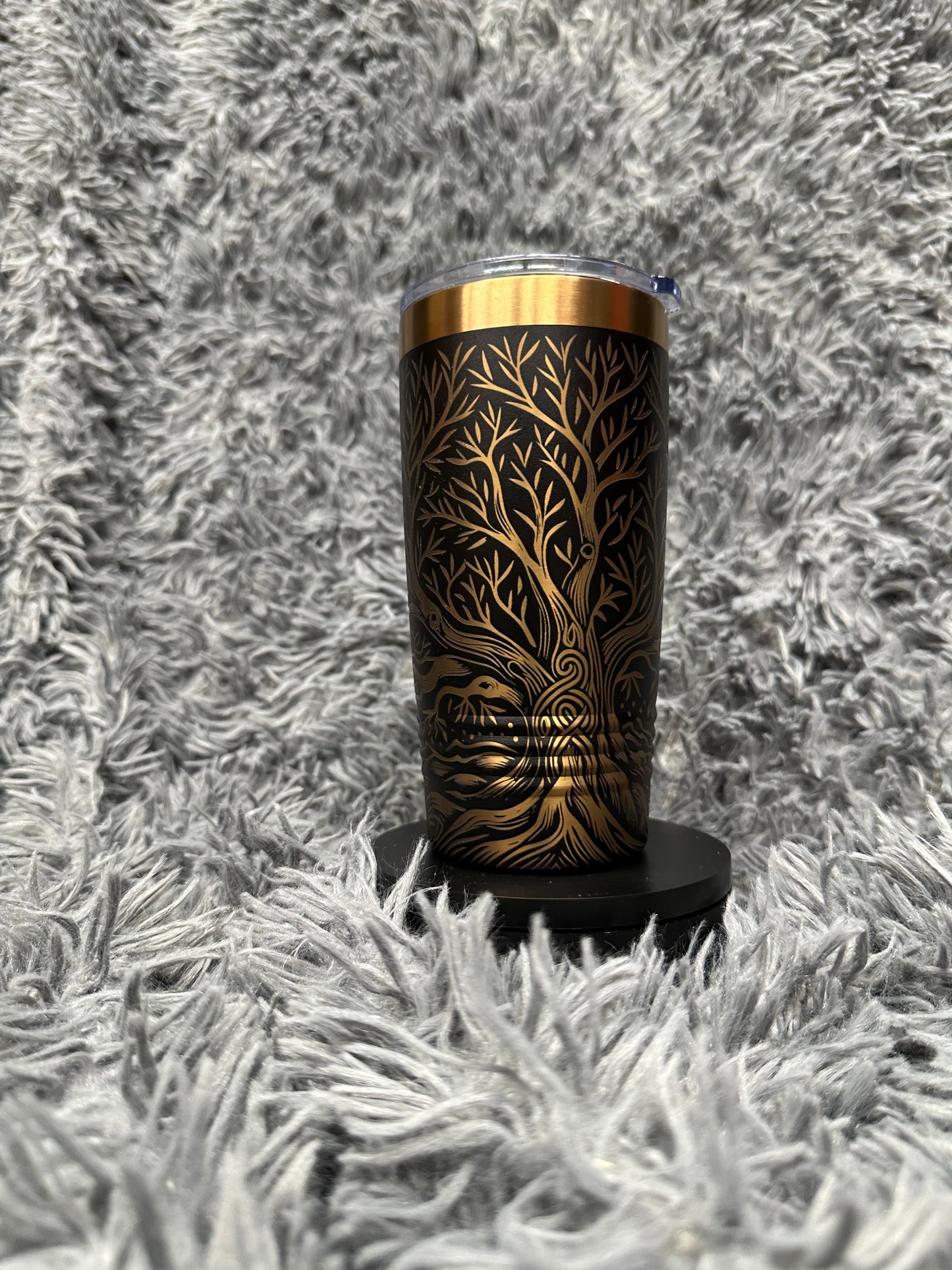20 oz Tumbler - Rose Gold Celtic Tree