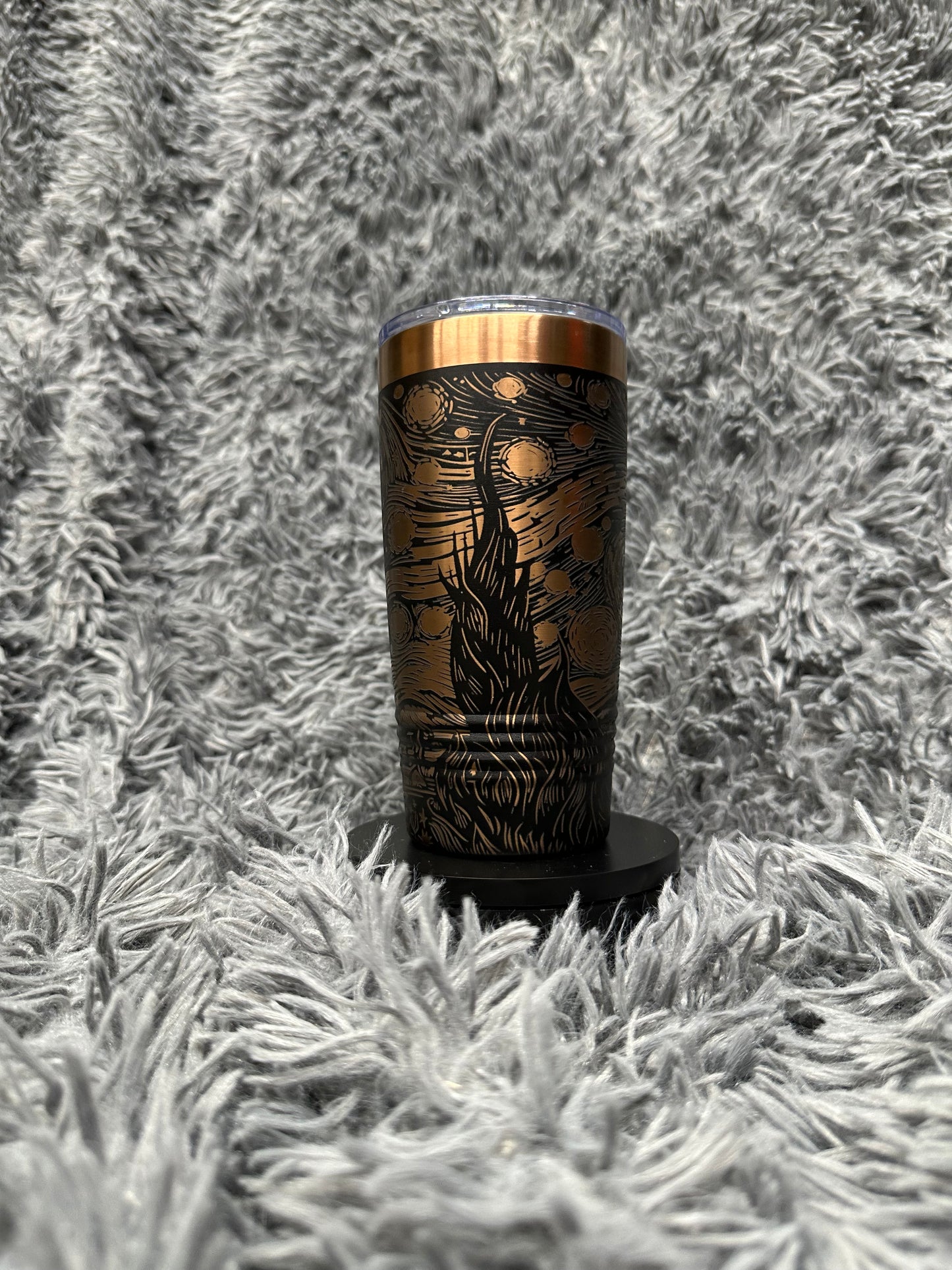 20 oz Tumbler - Rose Gold - Starry Night