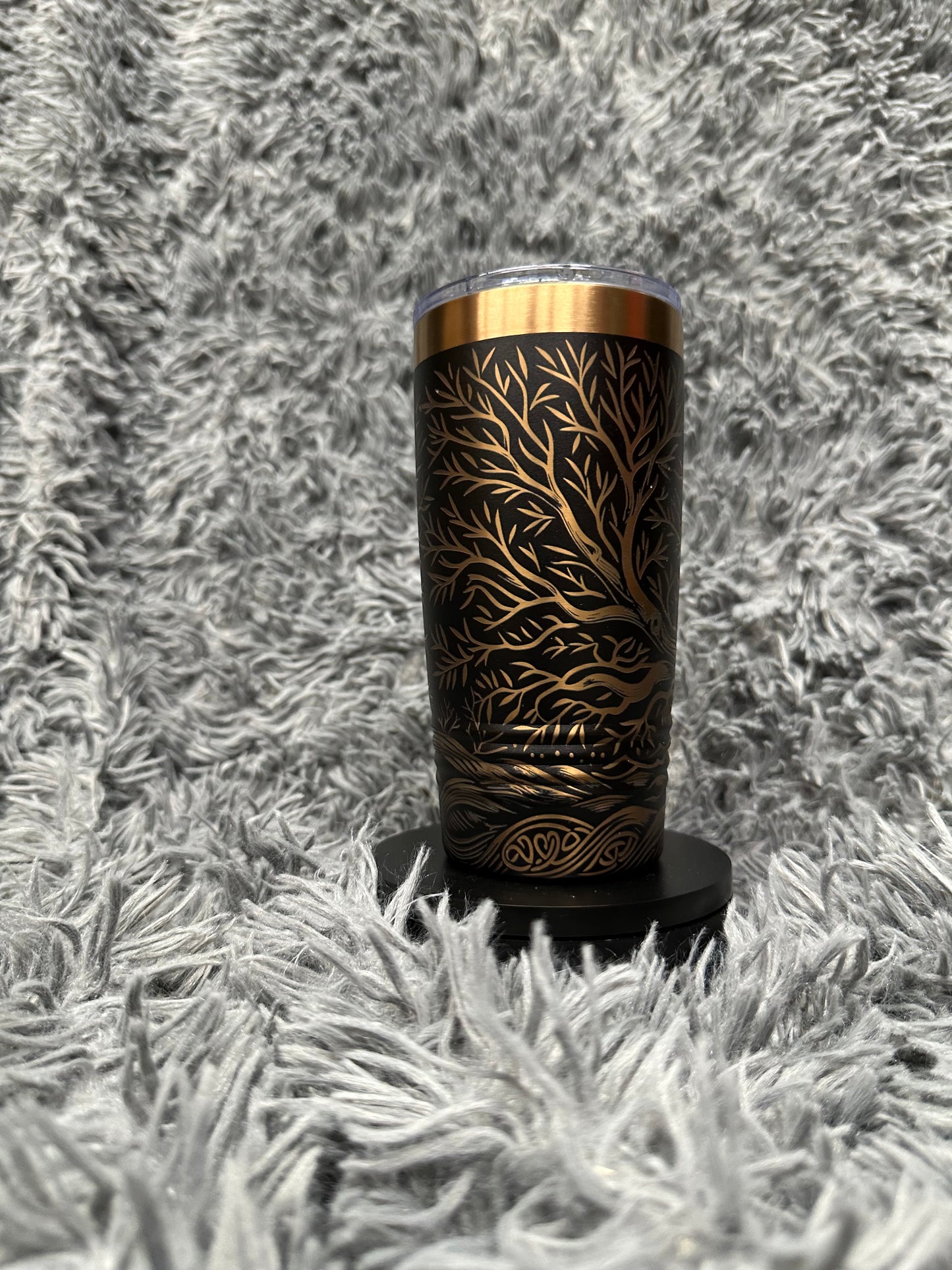 20 oz Tumbler - Rose Gold Celtic Tree