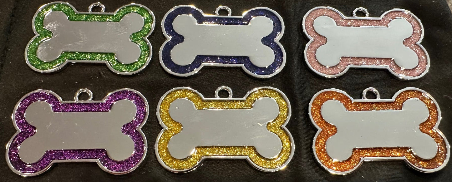 Shiny Dog Bone Keychain