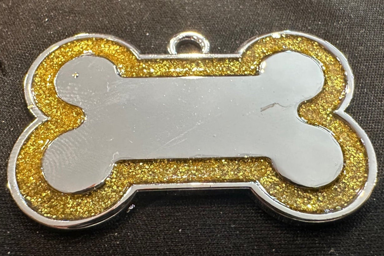 Shiny Dog Bone Keychain