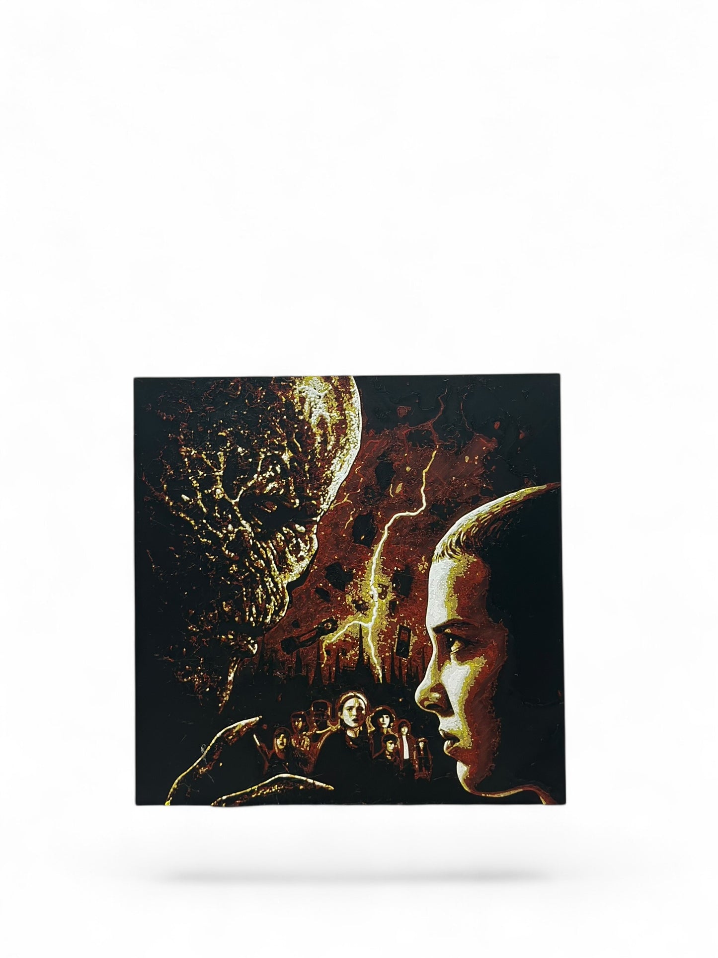 Stranger 3D artwork in wood frame