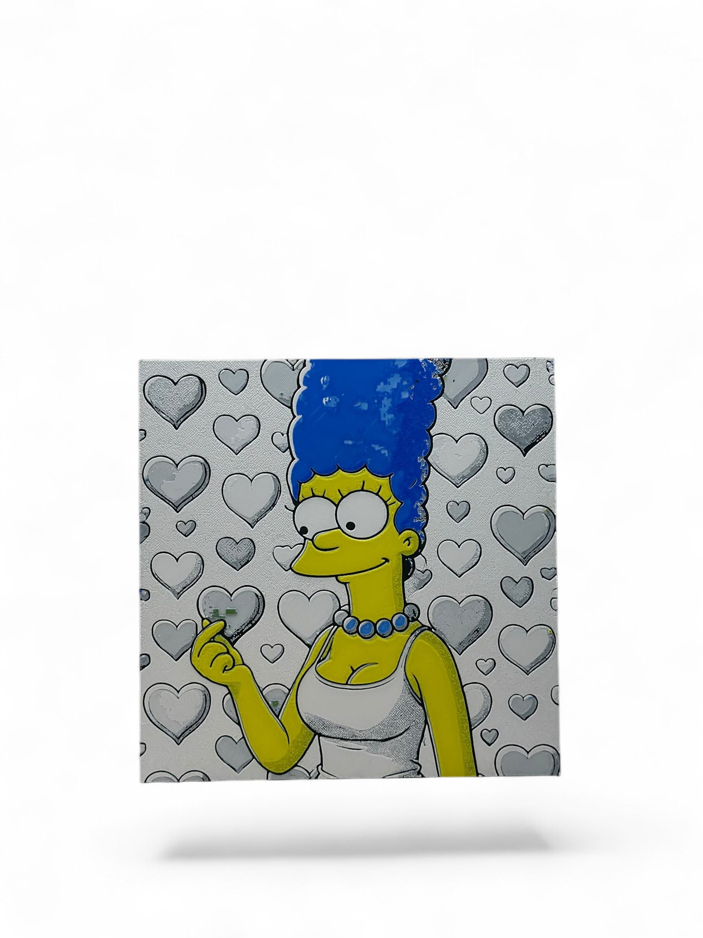 Marge 3D artwork in wood frame