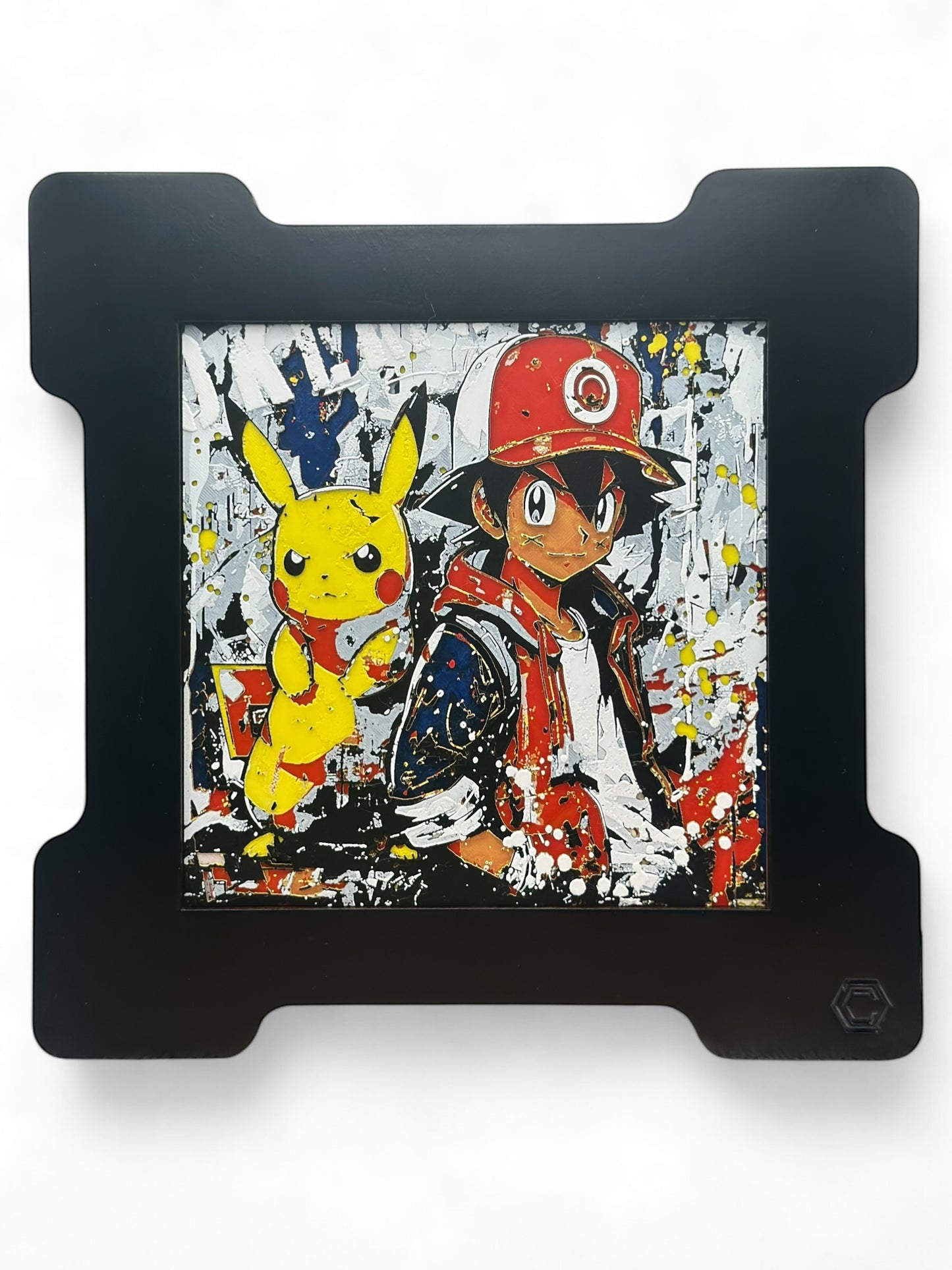 Ash Street 3D artwork in wood frame