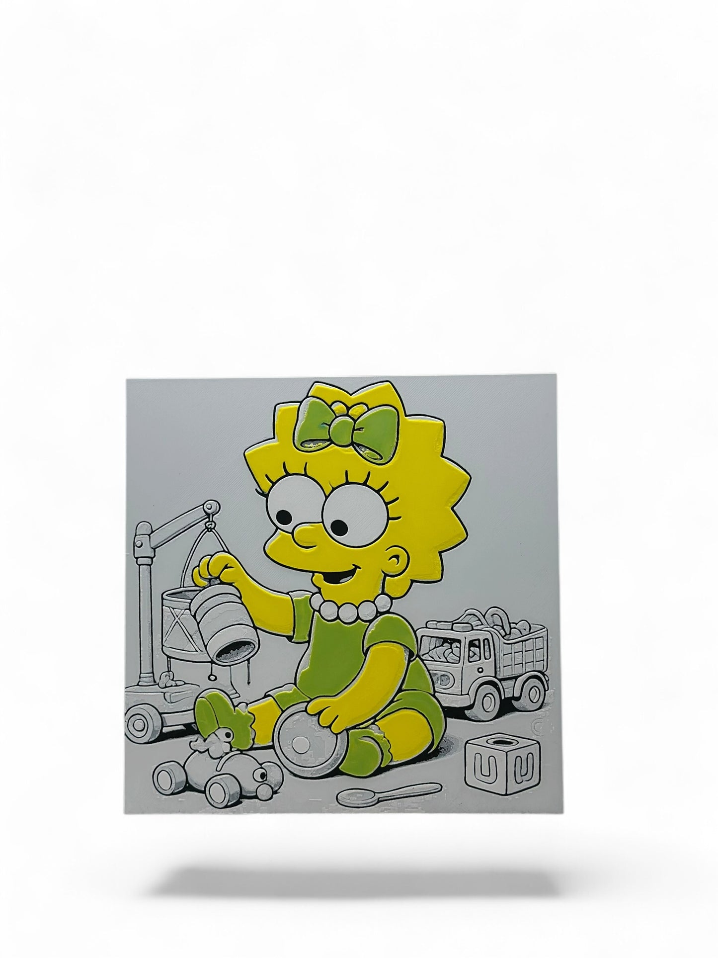 Maggie 3D artwork in wood frame