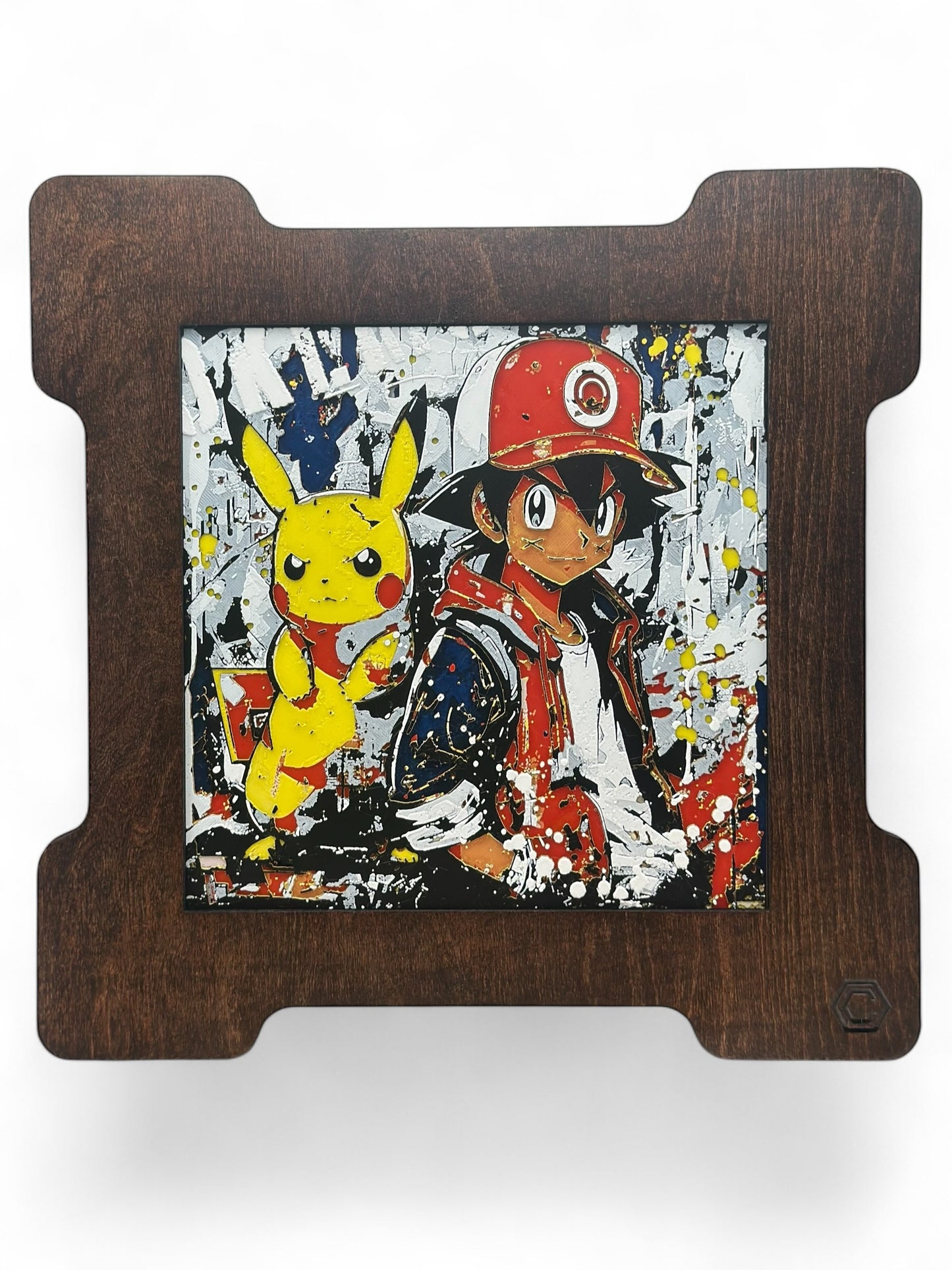 Ash Street 3D artwork in wood frame