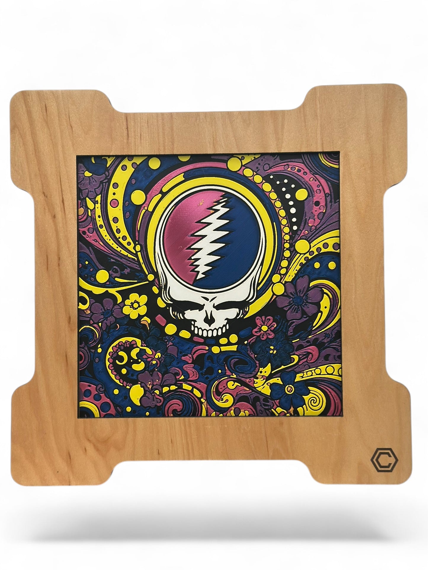 Grateful Art 3D artwork in wood frame