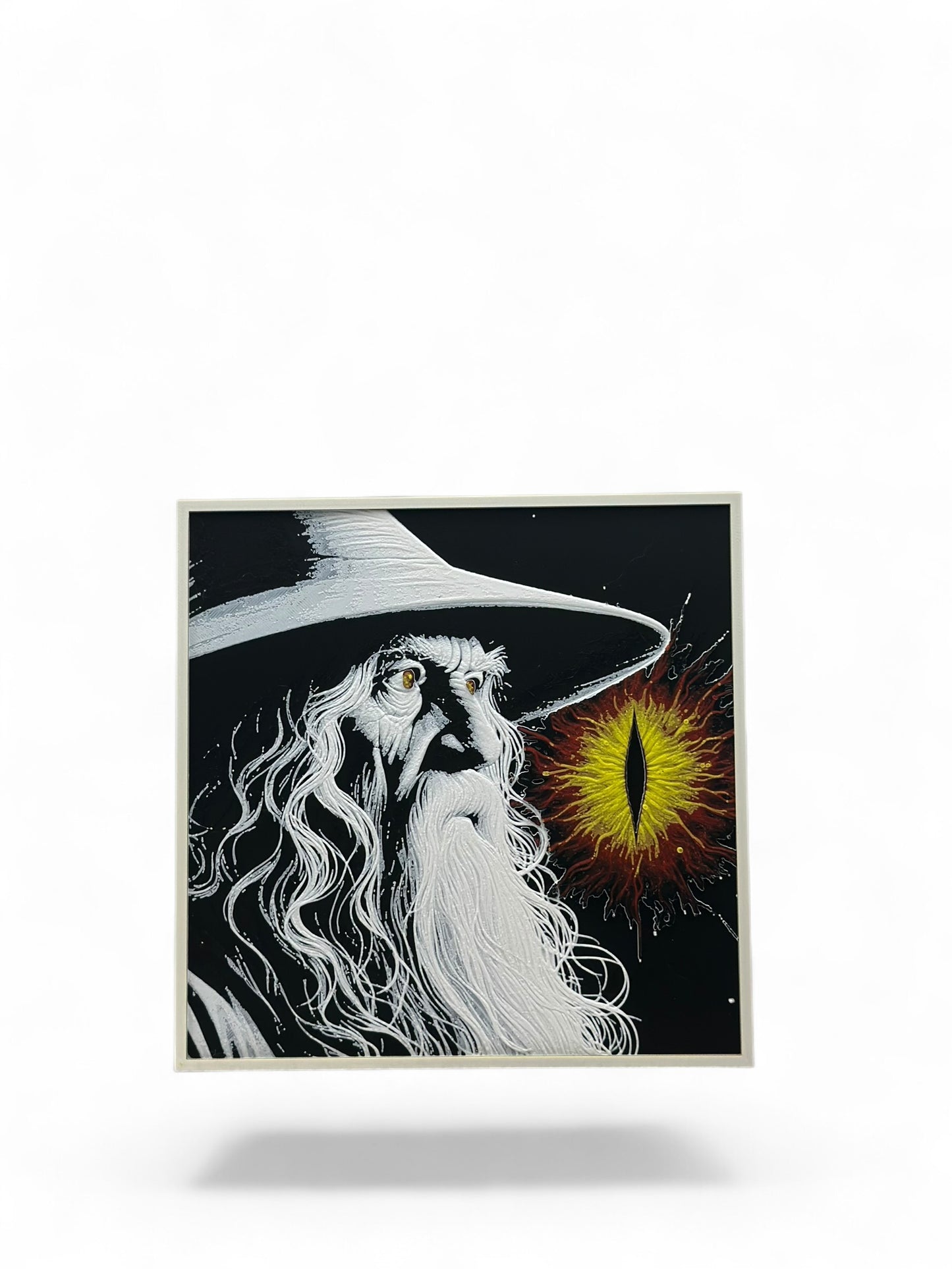 Wizard 3D artwork in wood frame