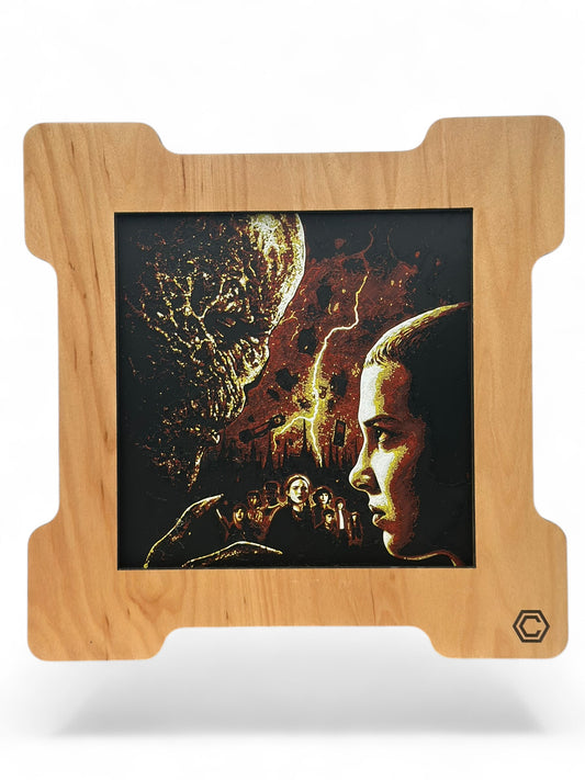 Stranger 3D artwork in wood frame