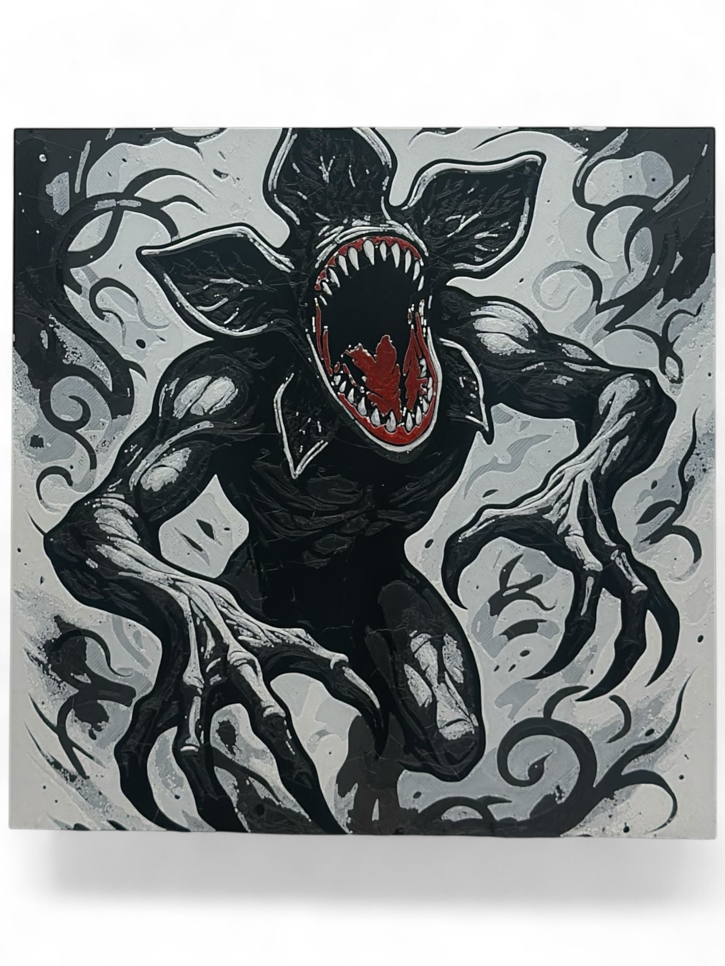 Demogorgon 3D artwork in wood frame