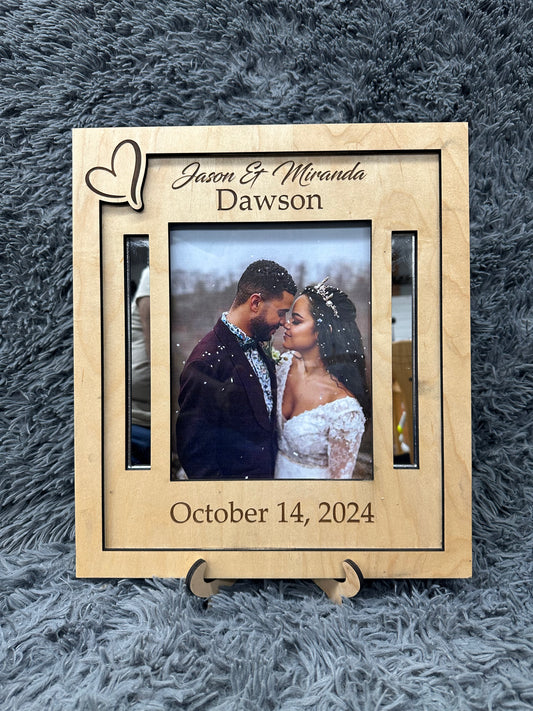 Wedding custom 8x10 wood frame