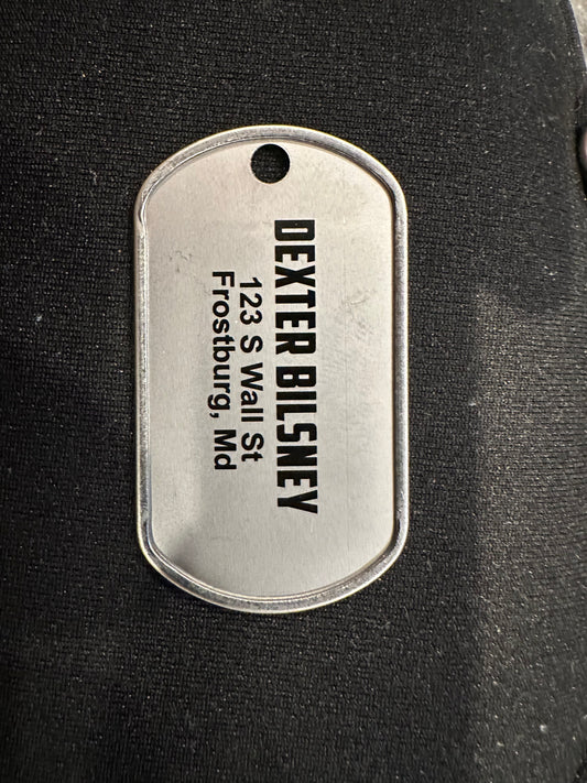 Aluminum Rectangle Dog Tag