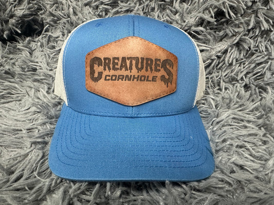 Custom Leather Patch Trucker Hat