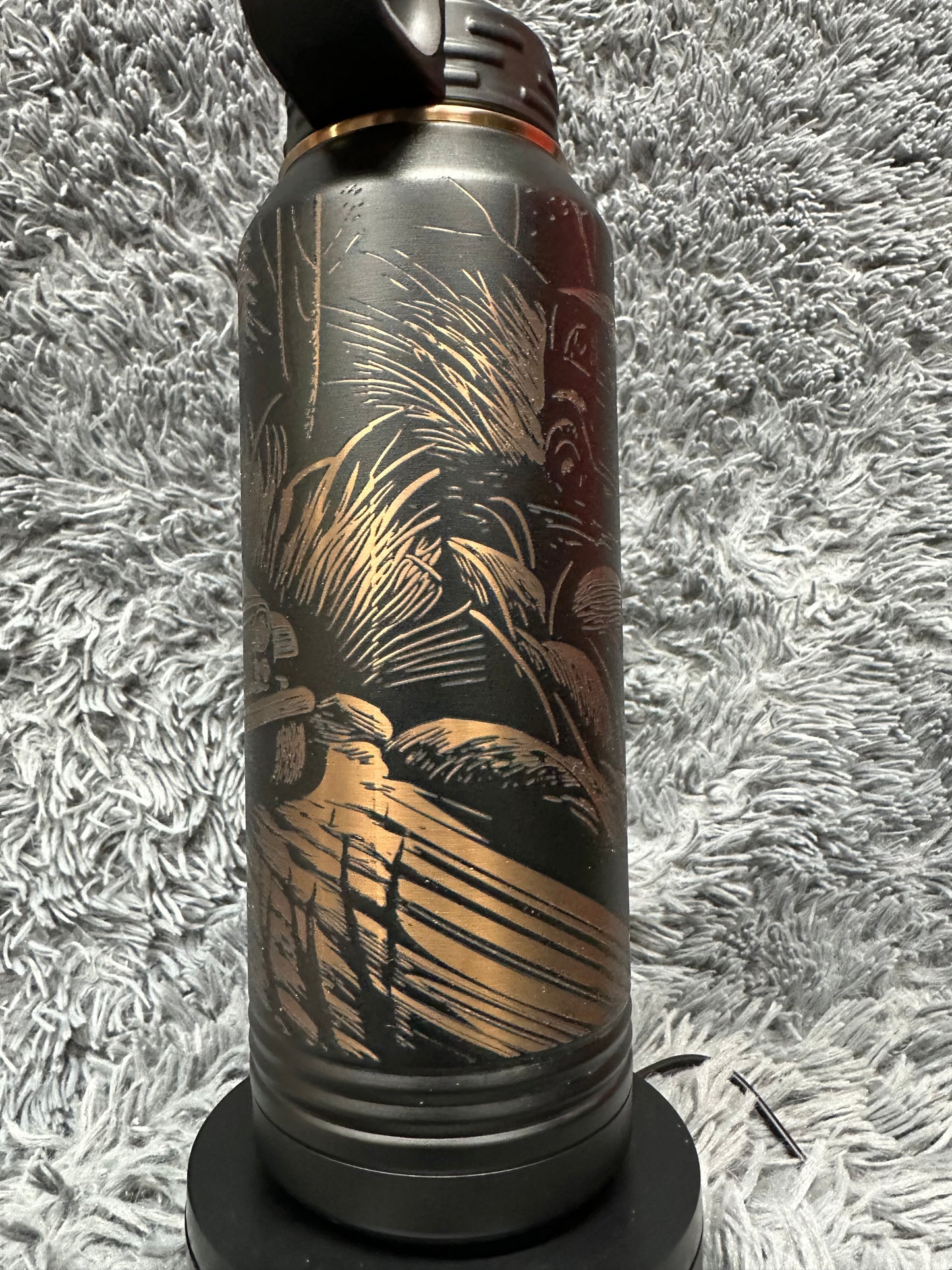 32 oz Stainless Water Bottle Rose Gold - Jeep Offroading