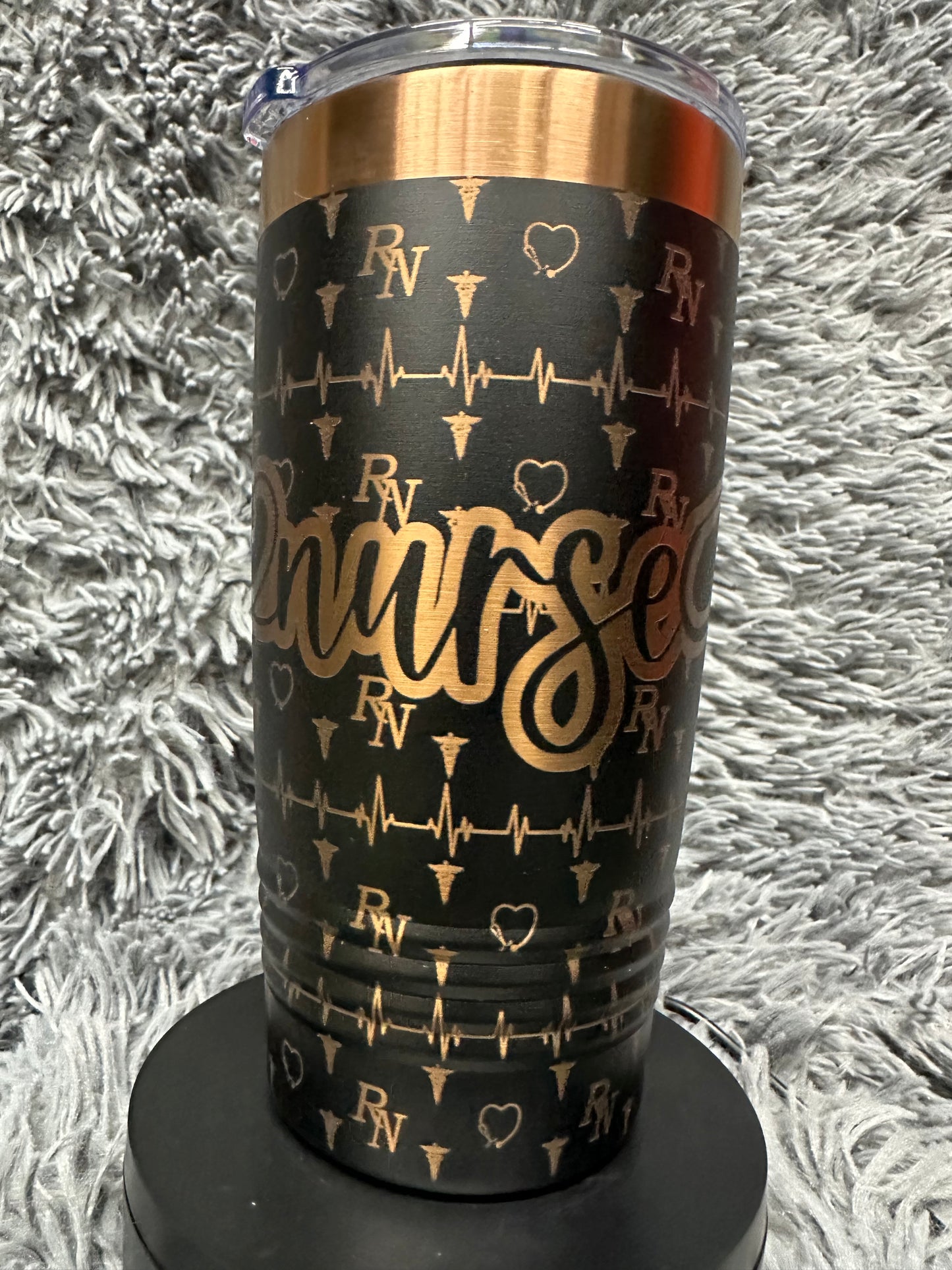 20 oz Tumbler - Rose Gold - Nurse