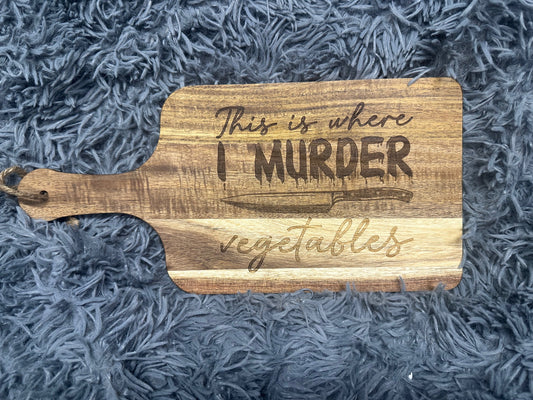 Charcuterie Cutting Board - 15x7 with engraved design