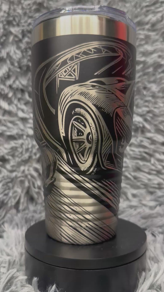 30 oz Tumbler - Racing Track