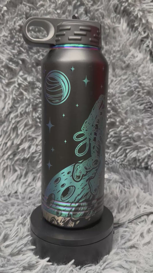 32 oz Stainless Water Bottle Multicolor Prism - Astronaut