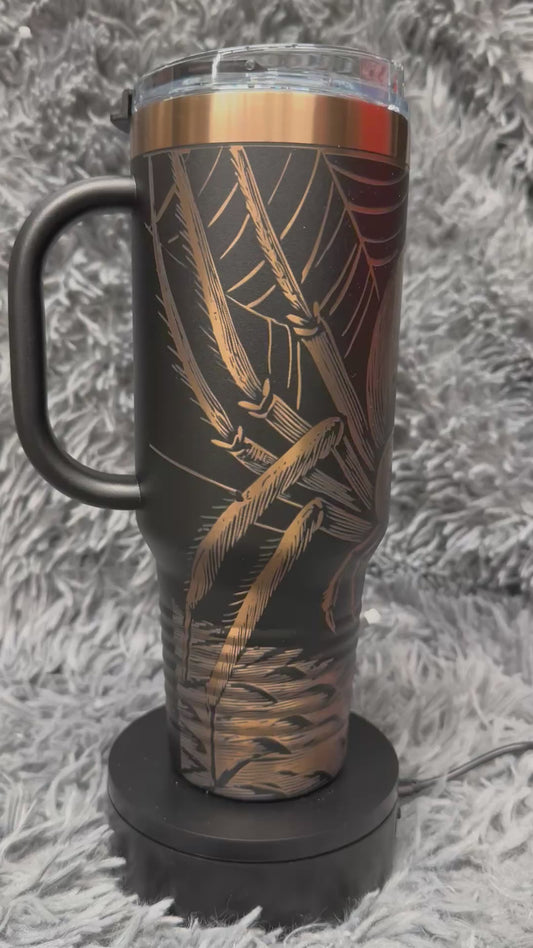 40 oz Stainless Tumbler Rose Gold - Arachnophobia
