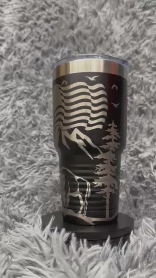 30 oz Tumbler - Bears, Eagles, Buffalo and America